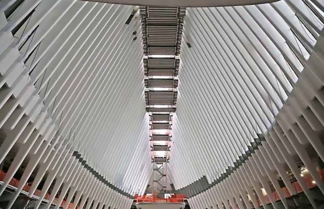 World Trade Center site, WTC Transportation Hub, Santiago Calatrava, WTC Transportation Hub Oculus, Oculus by Santiago Calatrava, train station, main concourse WTC,