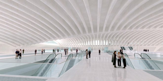 World Trade Center site, WTC Transportation Hub, Santiago Calatrava, WTC Transportation Hub Oculus, Oculus by Santiago Calatrava, train station, main concourse WTC,