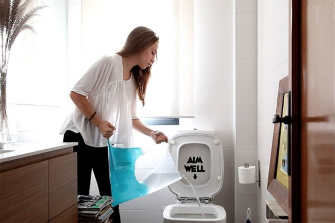 WaterDrop, water saving, water conservation, water, watering plants, grey water, saving water ideas, Kickstarter WaterDrop, reader submission Inhabitat