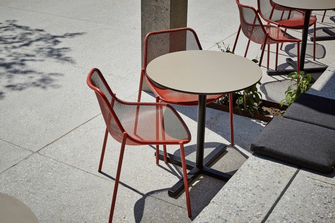 Foolscap Studio, Lendlease, The Streets of Barangaroo, Sydney, pop-up, pop-up spaces, cardboard tubes, green installation, temporary spaces, green wall, urban garden, landscaped seating, community space, Wulugul Pop Up