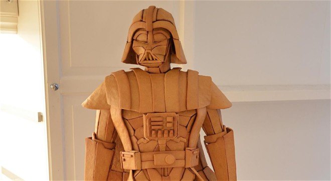 Star Wars, The Force Awakens, Darth Vader, gingerbread Darth Vader, gingerbread houses, gingerbread Optimus Prime, gingerbread Smaug, Oslo artists