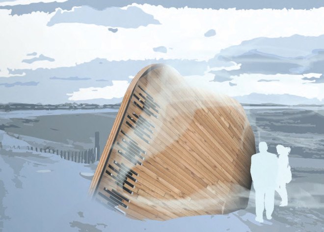 Aurora Borealis by Laurentian University, 2016 Winter Stations, Winter Stations Toronto, Ted Merrick, winter art, winter installations, winter pavilions, In the Belly of the Bear, temporary art installations, temporary art, solar tubes, solar tubes installation,