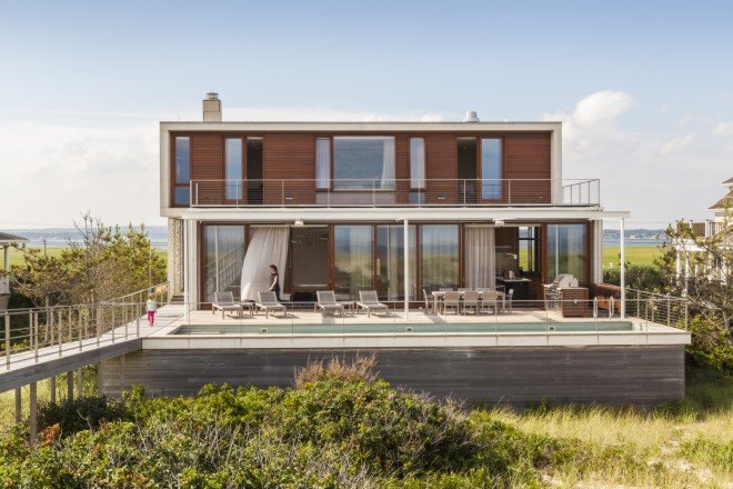 Aamodt Plumb, Hamptons, Hamptons beach house, architecture, Long Island, Long Island architecture, concrete, hurricanes, Atlantic Ocean, Shinnecock Bay, Hamptons vacation homes, modern architecture, modern design