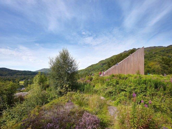 An Ceann Mor, An Ceann Mor at Loch Lomond, An Ceann Mor by BTE Architecture, BTE Architecture, viewpoint, viewing platform, Scotland, Scottish architecture, art installation, wooden viewpoint, pyramid structure, timber viewing platform, Scottish Scenic Routes
