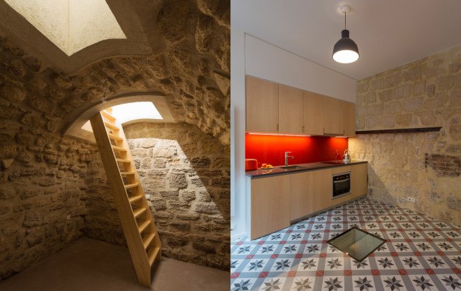 green design, eco design, sustainable design, Anne Rolland, Adaptive reuse, Paris apartment, hidden room, 17th Century townhouse Paris, open plan apartment, plywood