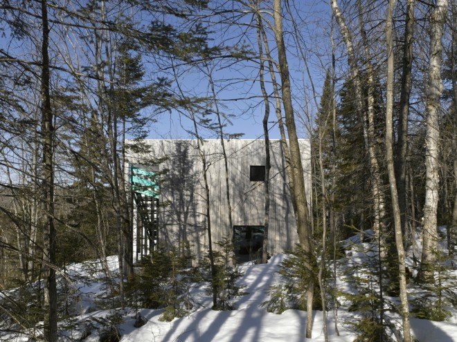 Architecturama, Lake Jasper Home, lake house design, cedar cladding, raw cedar, lake jasper homes, canadian achitects, canadian architecture, cedar tongue-and-groove siding, white cedar siding, green design, sustainable design, cedar exterior, locally sourced materials, green building, energy efficient design