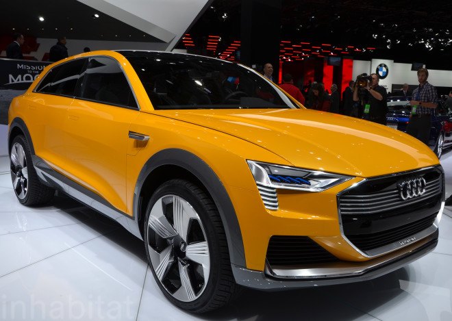 Audi H-Tron Quattro, Audi, 2016 Detroit Auto Show, NAIAS 2016, Detroit Auto Show, NAIAS, electric vehicles, green cars, green transportation, sustainable transportation, hydrogen car, fuel cell vehicle, hydrogen fuel cell, zero-emission vehicle