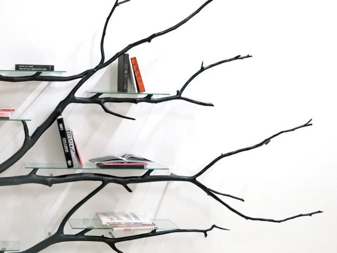 Bilbao by Sebastian Errazuriz, Bilbao bookshelf, found art, found sculpture, functional sculpture, Sebastian Errazuriz, oriental plane tree sculpture, Jequitiba wood sculpture, wood art, tree branch bookshelf, bookshelves
