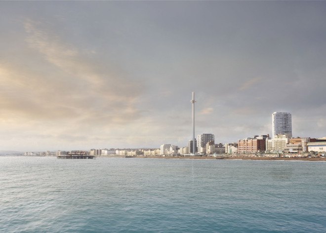 Marks Barfield Architects, London Eye, British Airways i360, British Airways i360 by Marks Barfield Architects, observation tower, world’s first vertical cable car, cable car, vertical cable car, Brighton observation tower