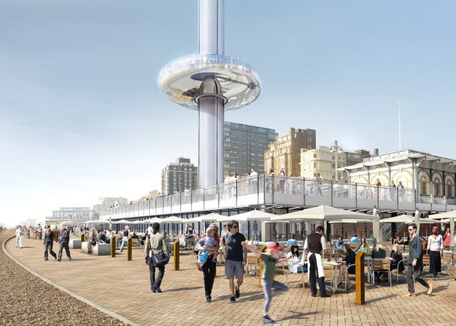 Marks Barfield Architects, London Eye, British Airways i360, British Airways i360 by Marks Barfield Architects, observation tower, world’s first vertical cable car, cable car, vertical cable car, Brighton observation tower