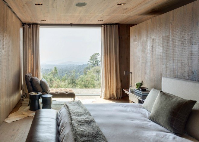 CC Arquitectos, architecture, El Mirador House, mexican architects, El Eterno estate, Valle de Bravo, Lake Avándaro, stable house, stable design, railway sleeper, old train line, rail ties, repurposed rail sleepers, stone and timber house, timber design, repurposed materials, green design, sustainable design,