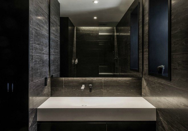 CHUA designers, tiny NYC Apartment, upper west side apartment, loft in nyc, interior design, nyc urban design, tiny apartments nyc, space saving nyc, recycled black paperstone, space saving tips, compact spaces nyc, tiny homes, green design, nyc apartments, apartment design,