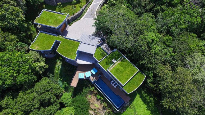 SARCO Architects, Costa Rica, Casa Magayon, Casa Magayon by SARCO Architects, breezeways, green roof, modular architecture, energy efficient home, luxury home, minimize site disturbance,