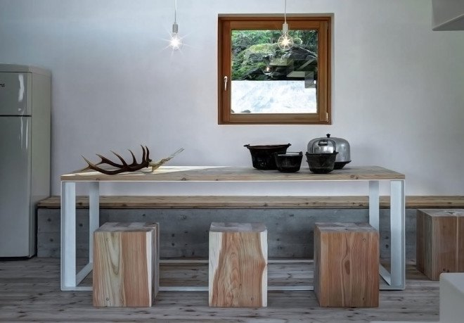 Alfredo Vanotti, Casa VI, architecture Italy, mountain cabin, stone house, natural light, locally sourced materials, traditional techniques, skylights, solar design, green architecture