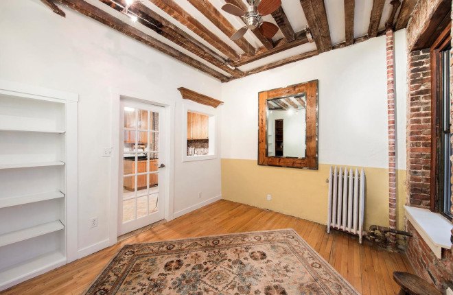 green design, eco design, sustainable design, 228 East 13th Street, sunroom, co-ops near Union Square, tiny living, exposed brick, 6sqft