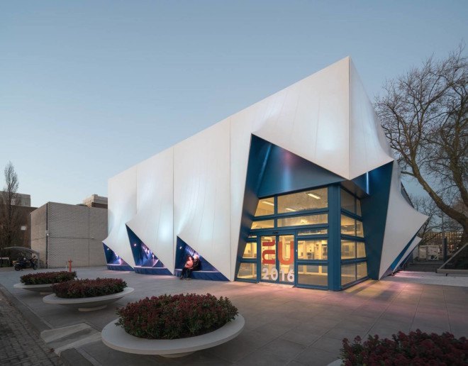 Heijmans, Europe Building 2016, Europe Building the Netherlands, DUS Architects, Alma Krug, Martijn van Wijk, 3d-printed architecture, 3d printed facade, 3d printed building, 3d printed building in the netherlands, 3d printing amsterdam, 3d printed building amsterdam, Europe Building 3d-printed facade by Heijmans and DUS Architects