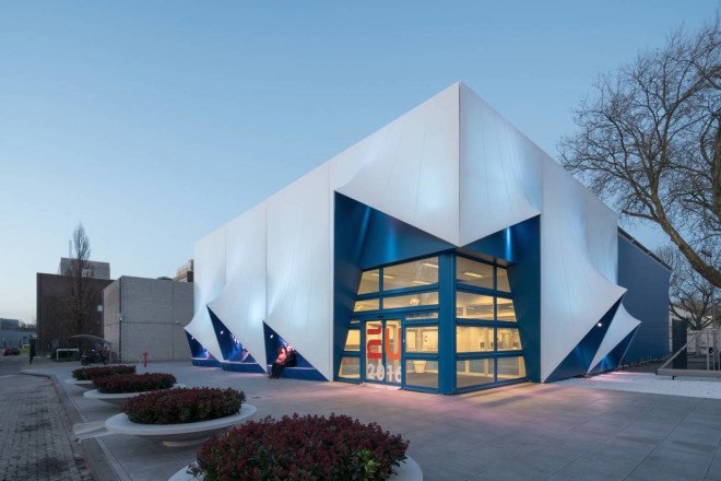 Heijmans, Europe Building 2016, Europe Building the Netherlands, DUS Architects, Alma Krug, Martijn van Wijk, 3d-printed architecture, 3d printed facade, 3d printed building, 3d printed building in the netherlands, 3d printing amsterdam, 3d printed building amsterdam, Europe Building 3d-printed facade by Heijmans and DUS Architects