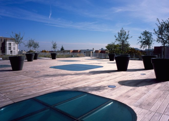 Feng Shui, swimming pool, green roof, Laurence Dujardin, Mikou Studio, Feng Shui swimming pool by Mikou Studio, Feng Shui swimming pool, skylights, AquaZena, AquaZena Paris, Paris,
