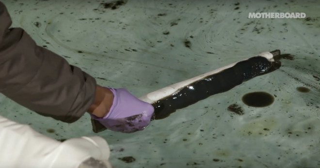 fermilab, magnetic oil spill collection, magnetized oil, magnetite, oil spills, oil spill cleanup, magnetic oil spill cleanup, eco-friendly ocean cleanup, ocean cleanup