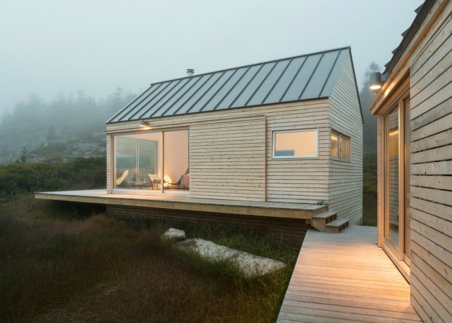 GO Logic, maine cabins, little house on the ferry, passive home design, CLT Construction, green design, sustainable design, factory-cut buildings, prefab construction, cross-laminated timber, energy efficient building, green building, sustainable design, green design, timber design, timber cabins