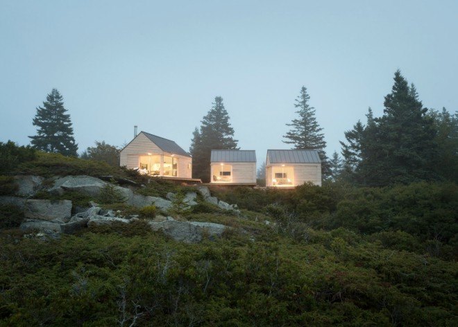 GO Logic, maine cabins, little house on the ferry, passive home design, CLT Construction, green design, sustainable design, factory-cut buildings, prefab construction, cross-laminated timber, energy efficient building, green building, sustainable design, green design, timber design, timber cabins
