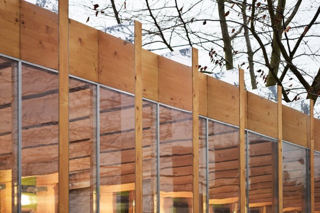 Greenhouse That Grows Legs, Greenhouse That Grows Legs by BAT Studio, BAT studio, flood defense architecture, flood resistant architecture, hydraulic lift architecture, protect architecture from flood, River Thames architecture, glue laminated timber, greenhouse, Between Art and Technology Studio