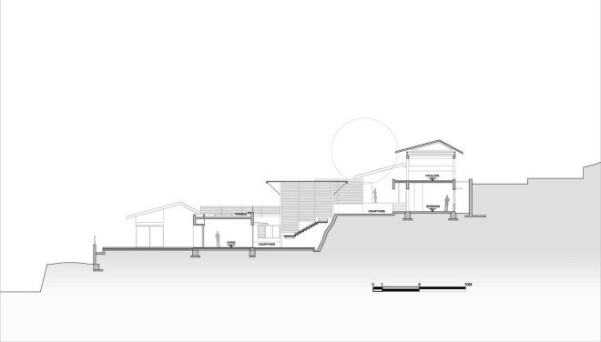 Rubber Soul architect, Goa India, courtyard, India architecture, wooden deck, private residence, green architecture, natural light