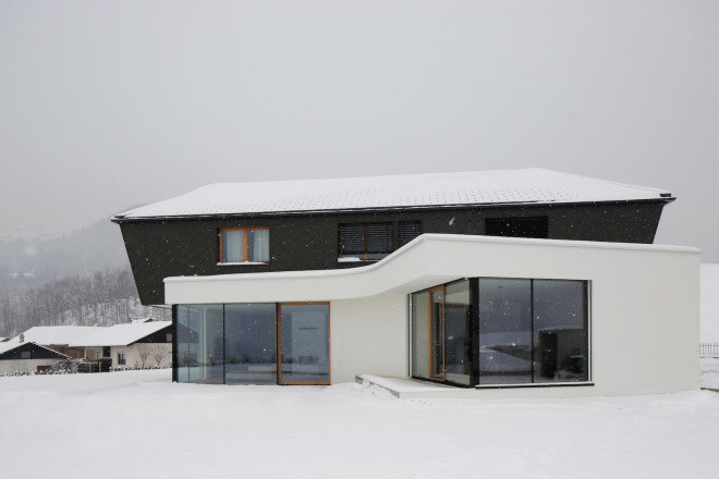 prefab architecture, prefab housing, prefab house, SoNo Arhitekti, House PS by SoNo Arhitekti, House PS, prefab Slovenia,
