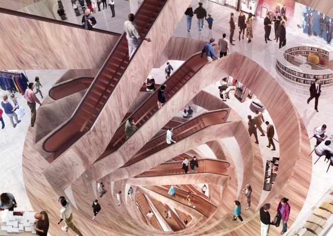 OMA, Kaufhaus des Westens, Kaufhaus des Westens renovation by OMA, Kaufhaus des Westens renovation, KaDeWe, KaDeWe renovation by OMA, shopping mall, atriums,