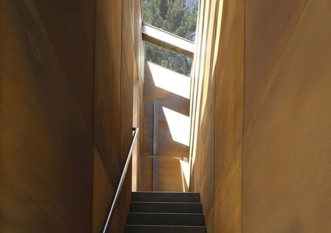 Lake house, Taylor and Miller Architecture and Design, timber wall, retaining wall, abstract design, green architecture, Massachusetts, skylights, natural light