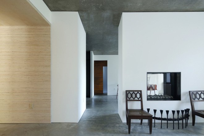 Lake house, Taylor and Miller Architecture and Design, timber wall, retaining wall, abstract design, green architecture, Massachusetts, skylights, natural light