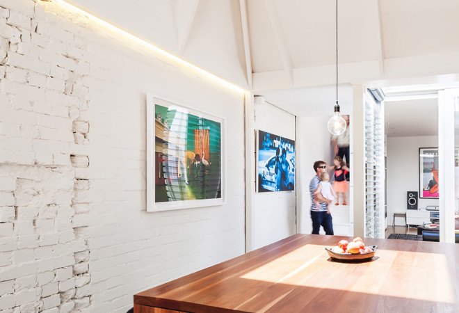 Carterwilliamson Architects, Light Cannon House, Le Corbusier, La Tourette, modernist architecture, green renovation, natural light, sculptural roof, light cannons, green interior, Sydney architecture