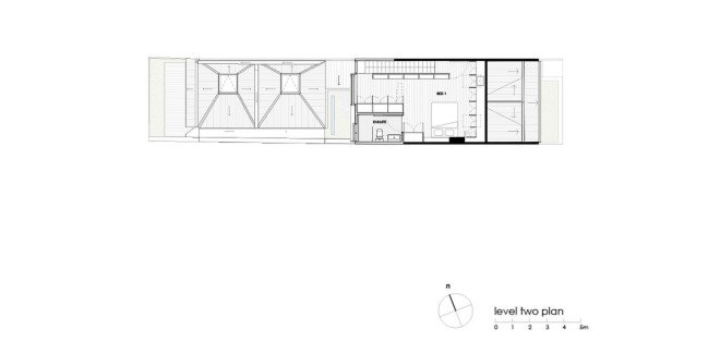 Carterwilliamson Architects, Light Cannon House, Le Corbusier, La Tourette, modernist architecture, green renovation, natural light, sculptural roof, light cannons, green interior, Sydney architecture