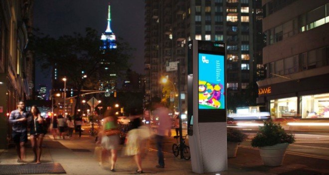 Wifi hot spots nyc, link nyc, link nyc program, pilot wifi program nyc wifi, old pay phone booths, wifi hot spots, internet nyc, urban design, adaptive reuse, techology nyc, nyc green design, free wifi nyc, pay phone service nyc, green design, green technology,
