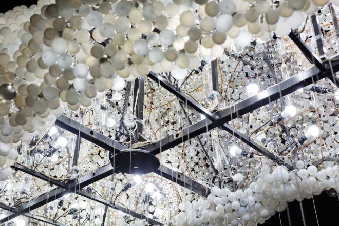 Lux Helsinki, Martta-Kaisa Virta, Medicine City, Caitlind r.c. Brown & Wayne Garrett, interactive Cloud sculpture, Alexander Reiichstein, Helsinki, Finland, LED lights