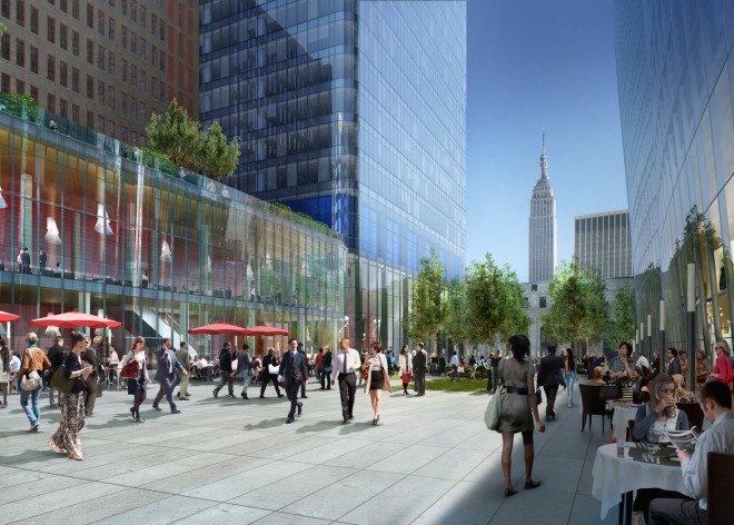 Manhattan West, Manhattan West by SOM, SOM, SLCE Architects, Field Operations, James Corner Field Operations, Manhattan Far West Side, Hudson Yards district, LEED Gold certification, mixed use development,