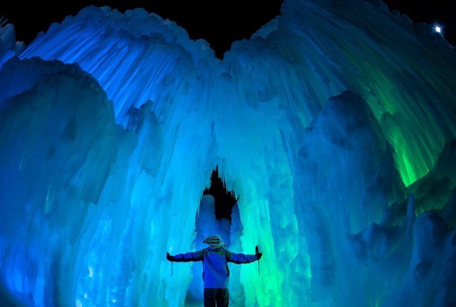 ice sculptures, ice buildings, winter sculpture, nature, outdoor sculpture park, natural sculpture, winter tourist attractions, Midway Utah, Eden Prairie Minnesota, Lincoln New Hampshire, Edmonton Alberta, fun winter activities, outdoor winter activities