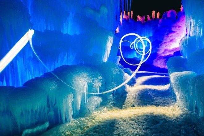 ice sculptures, ice buildings, winter sculpture, nature, outdoor sculpture park, natural sculpture, winter tourist attractions, Midway Utah, Eden Prairie Minnesota, Lincoln New Hampshire, Edmonton Alberta, fun winter activities, outdoor winter activities