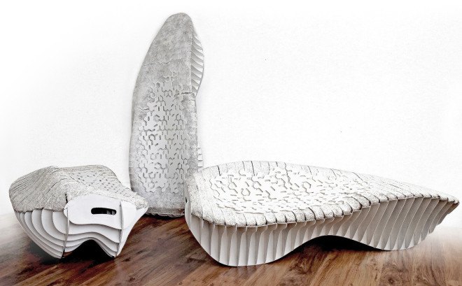 Mycoform, Mycoform by Terreform ONE, Terreform ONE, Ganoderma lucidum, Genspace, compostable furniture, green furniture, mycelium, mycelia, compostable material,