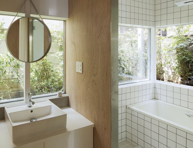 Elding Oscarson, Nerima House, Tokyo, small spaces, small houses, panoramic window, open plan layout, natural light, timber facade, green architecture