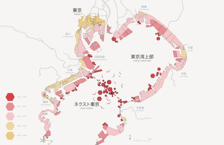 Next Tokyo, Kohn Pedersen Fox Associates, Leslie E. Robertson Associates, coastal cities, rising sea levels, climate change, green infrastructure, Hyperloop transport system, Hyperloop, eco-district, megatall building, Sky Mile Tower, algae biofuel, kinetic energy, solar power, wind turbines
