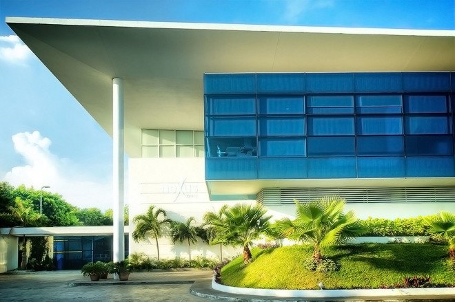 Nexus Center, Mexico, sanzpont [arquitectura], floating building, green architecture, glass building, office space, office building, natural light, green lighting, LED lights, passive solar design
