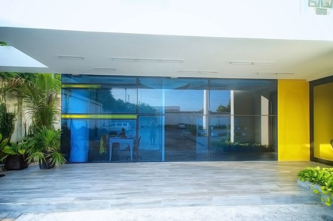 Nexus Center, Mexico, sanzpont [arquitectura], floating building, green architecture, glass building, office space, office building, natural light, green lighting, LED lights, passive solar design