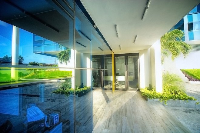 Nexus Center, Mexico, sanzpont [arquitectura], floating building, green architecture, glass building, office space, office building, natural light, green lighting, LED lights, passive solar design