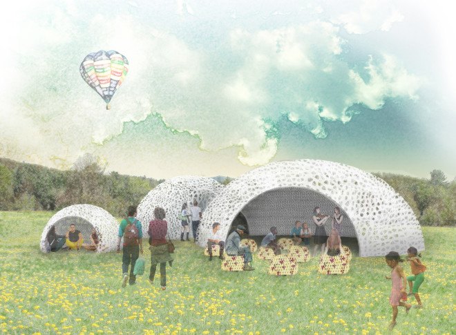 green design, eco design, sustainable design, Governors Island, City of Dreams Pavilion, Folio, Youngsu Lee, Bosun Hur, temporary pavilion, FIGMENT, architecture competition