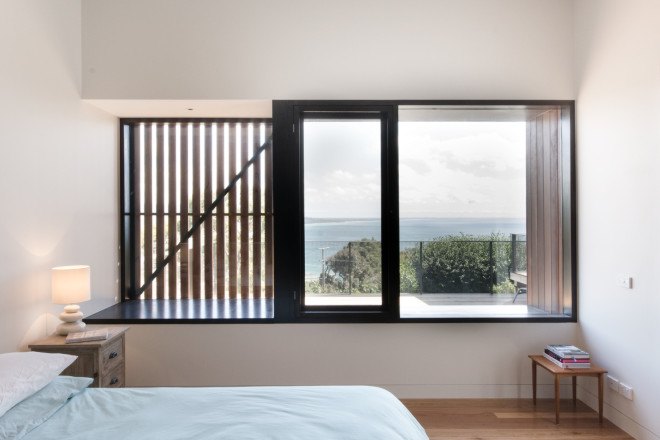 ola studio, willow beach house, beach house, australian architecture, australian beach house, solar panels, rainwater collection, eco-friendly beach house, green house, oceanfront home