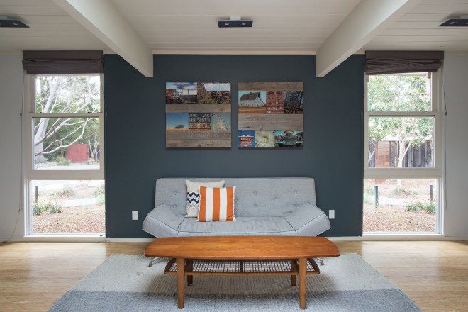 Klopf Architecture, Eichler homes, green renovation, green architecture, glass facade, outdoor pation, Palo Alto, California architecture, sliding doors, natural lighting