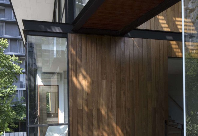 Paterson 3, Singapore, AR43 Architects, Singapore, residential architecture, timber cladding, glass facade, courtyard, green wall, natural light