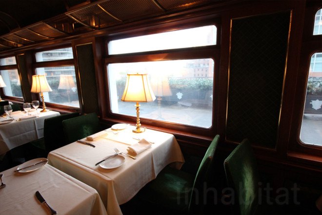 le train bleu, hidden bloomingdales restaurant, secret restaurant in bloomingdales, bloomingdales train restaurant, train restaurant, train restaurant nyc, train car restaurant, where to eat nyc, secret restaurants
