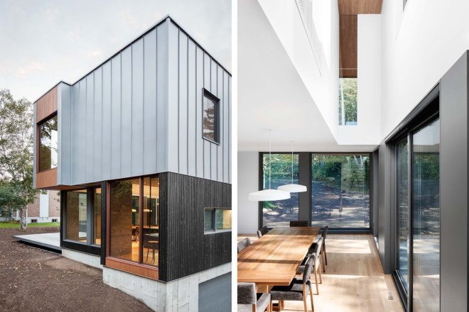 Naturehumaine, Residence au Bic, Residence au Bic by Naturehumaine, natural light, Quebec, extension, home transformation, contemporary architecture, contemporary house, double height space